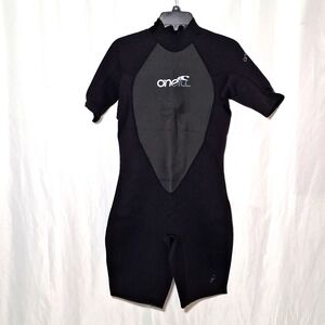 O'Neill Black Women's Short Sleeve Shorty Wetsuit